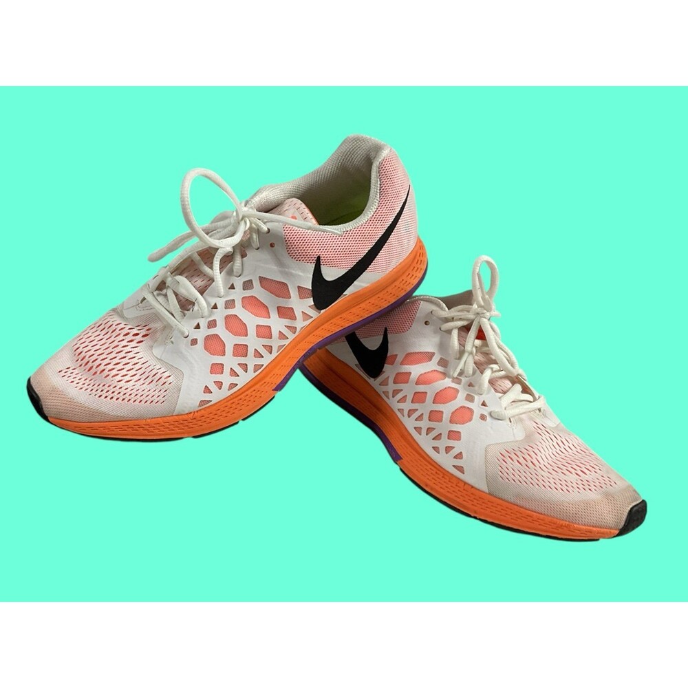 Nike Air Zoom Pegasus 31 White/Bright Mango SN #654486-102 Women's Size 11